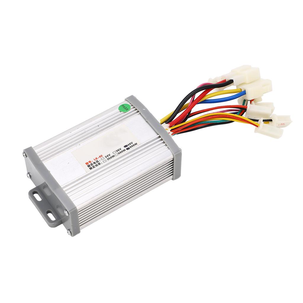 Electric Bicycle Controller Throttle Kit Brushed Set with Headlight Switch 48V 800W