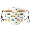 Children Washable  Breathable Cartoon Printed Cotton Mouth Face Mask