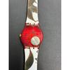Used Swatch watch botanical pattern analog working item