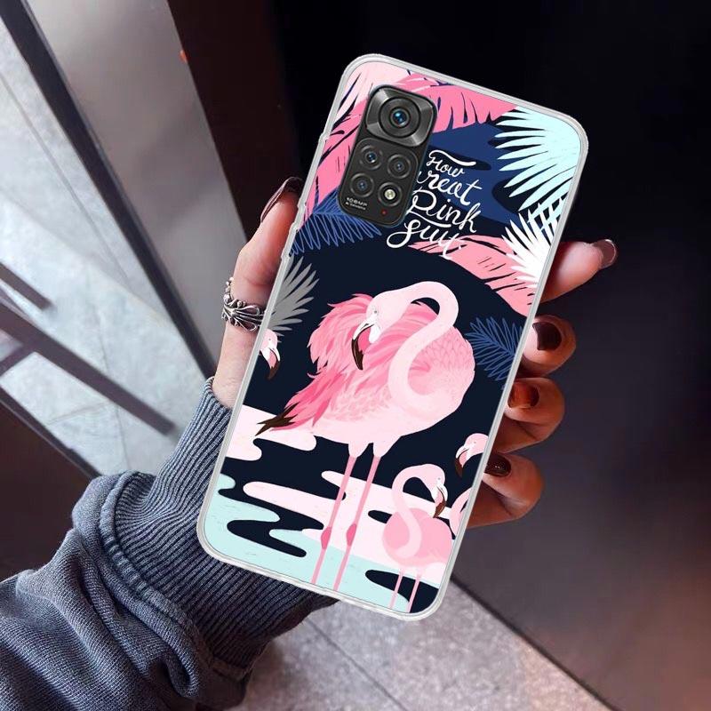 Pink Red Flamingo Phone Case For Xiaomi Redmi Note 15 14 14S 13 12S 12 Pro Plus 11S 11 10S 10 4G Cover 11E 11T 5G Print Fundas R