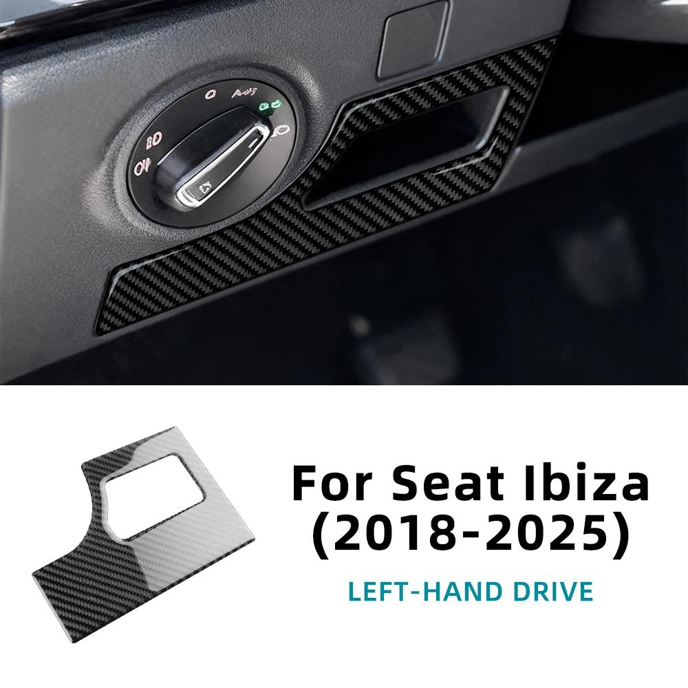 LHD RHD Real Soft Carbon Fiber Sticker Car Fuse Box Interior Trim For Seat Ibiza 6F 2018 2024 2025