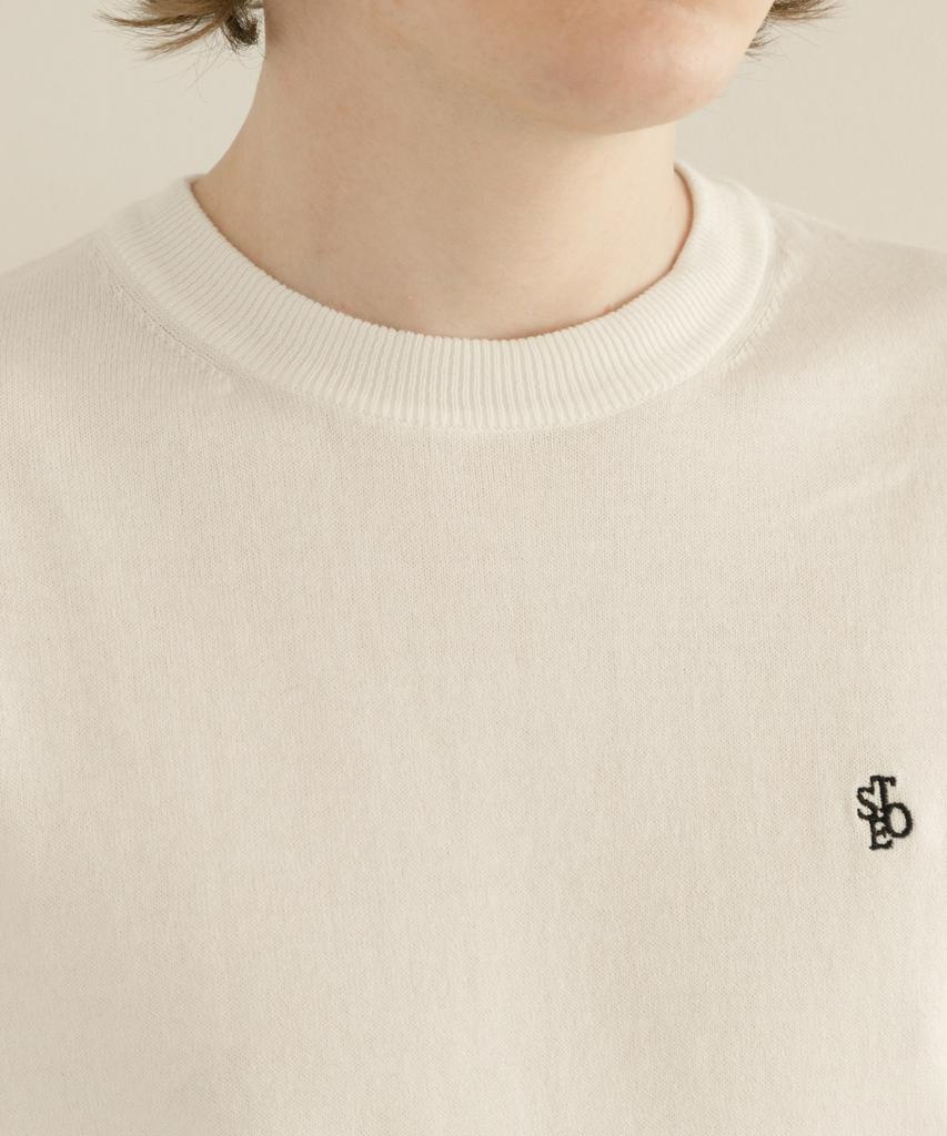 SELITIO Men'S Basic Round Half Knit White