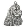 American Cocker Spaniel, Merry Cocker - Necklace with Dog, Silver-plated Pendant for Dog Fan, Unique Jewelry by Art-Dog Brand