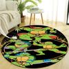 1pc Teenage Mutant Ninja Turtles Design Printed Area Round Carpet for Bedroom Living Room Home Decor Rugs Mat Non Slip Mat Rug for Bedside