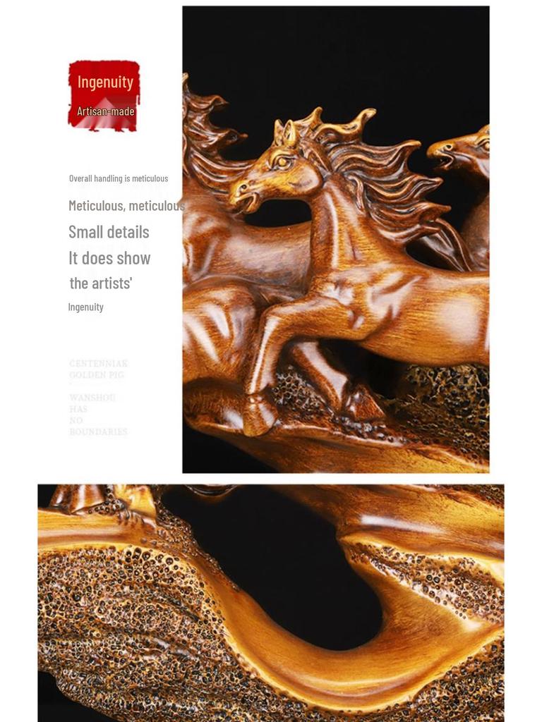 Bestseller Ma Dao Cheng Gong Pferdefigur - Perfekt für Foyer, Wohnzimmer, Weinschrank oder Büro; Ideales Einweihungs- oder Eröffnungsgeschenk.