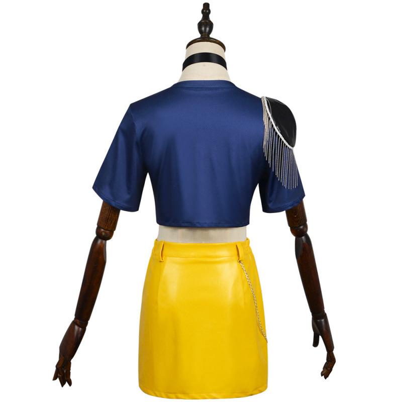 K-POP Zpěvačka Tanečnice Ženy Dívky Mira Tým Lovci Cosplay Kostýmy Dospělí Děti Halloween Karnevalová Párty Role Play Outfit