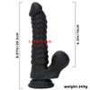 Czarna podwójna twardość Miękka płynna silikonowa waga Caterpillar Model Shaped Dildo
