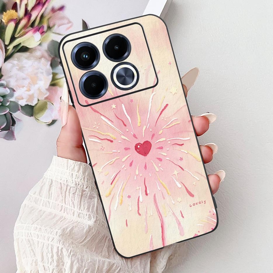 For Infinix Note 40 5G Case X6852 New Luxury Painted Cover Soft Silicone Phone Case For Infinix Note 40 Pro Plus Note40 4G Shell