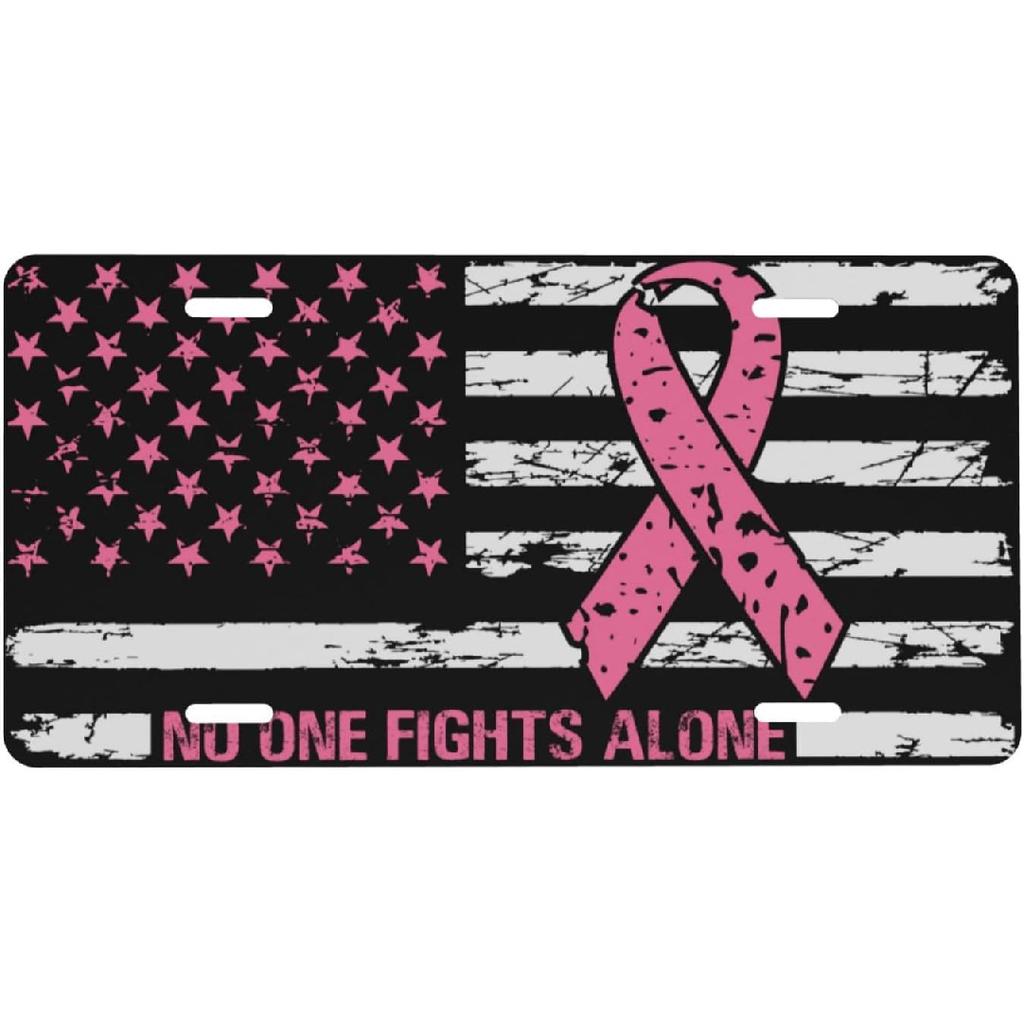 Boho Sunset Front License Plate for Women Car Vanity Plates Decorative Aluminum Metal Cute Novelty License Plate Cover for Men 6x12 Inch (4 Holes)