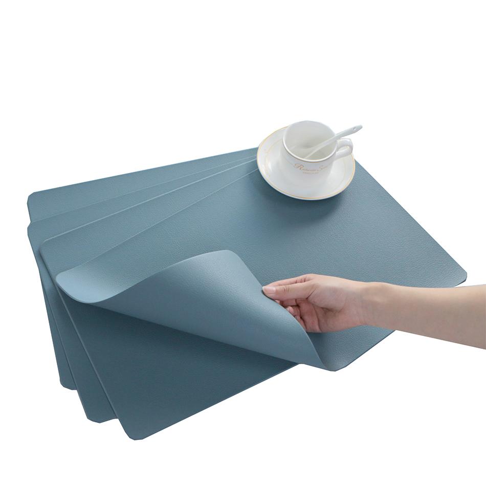 Set di 4 Tovagliette Resistenti Impermeabili Vinile Intrecciato Facili da Pulire Resistenti al Calore PVC Per Tavola Cucina Decorazioni Matrimonio