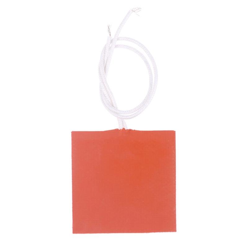 Silicone Heating Mat 12V Waterproof Electric Heating Plate 5x5cm For Adjustable Temperature Range Control Needs