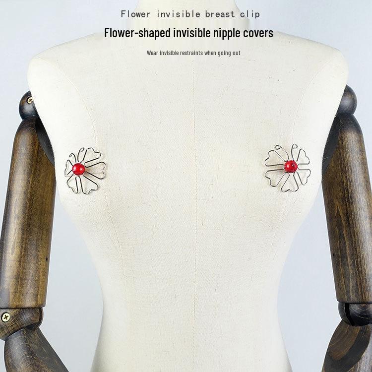 Flower-Shaped Invisible Nipple Covers for Adults