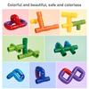 Diy 3D Water Pipe Building Blocks Kid Toys Marble Run Montessori Colorful Education Toy Assembling Parent-Child Birthday Gifts