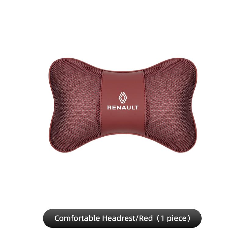 For Renault 2026 New Hub Caps 1Pcs Car Seat Headrest Ice Silk Neck Pillow Protector Pad For Renault QM6 Kadjar Clio Koleos Megan
