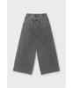IROWOMEN Heliade Back Banding Wide Denim Pants Iopda26102Bkl