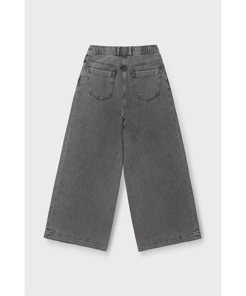 IROWOMEN Heliade Back Banding Wide Denim Pants Iopda26102Bkl