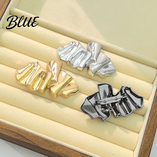 Scarf Clip Brooch Clasps Irregular Shape Multi-Layer Plating Pin Clasp