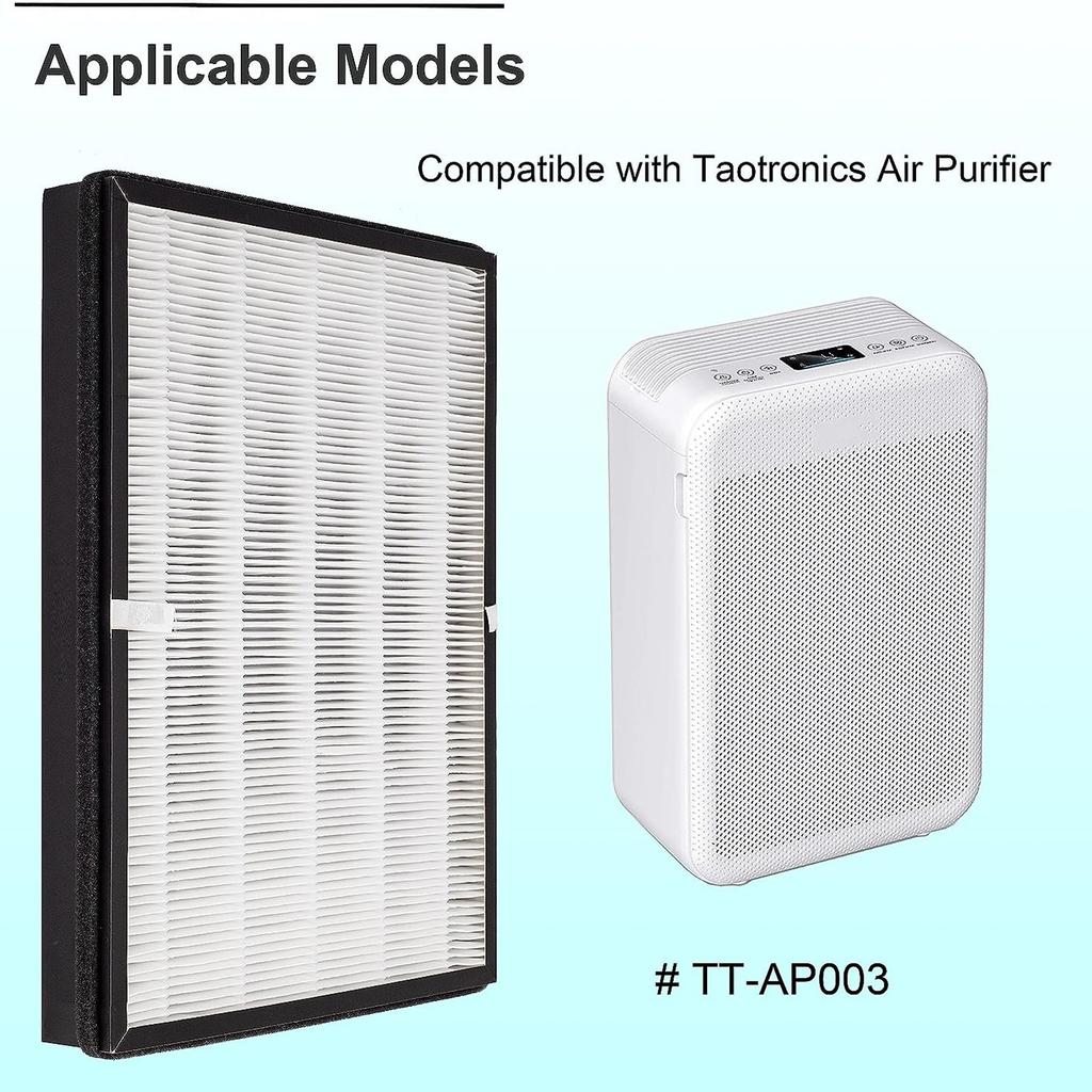 High Efficiency Activated Carbon Filtration System HEPA Filter Suitable for TaoTronics TT-AP003 Air Purifier Hepa Filter