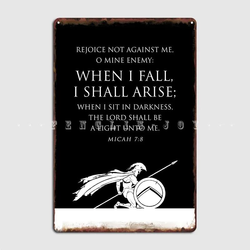 Micah Metal Sign Wall Mural Home Designing Wall Decor Tin Sign Poster