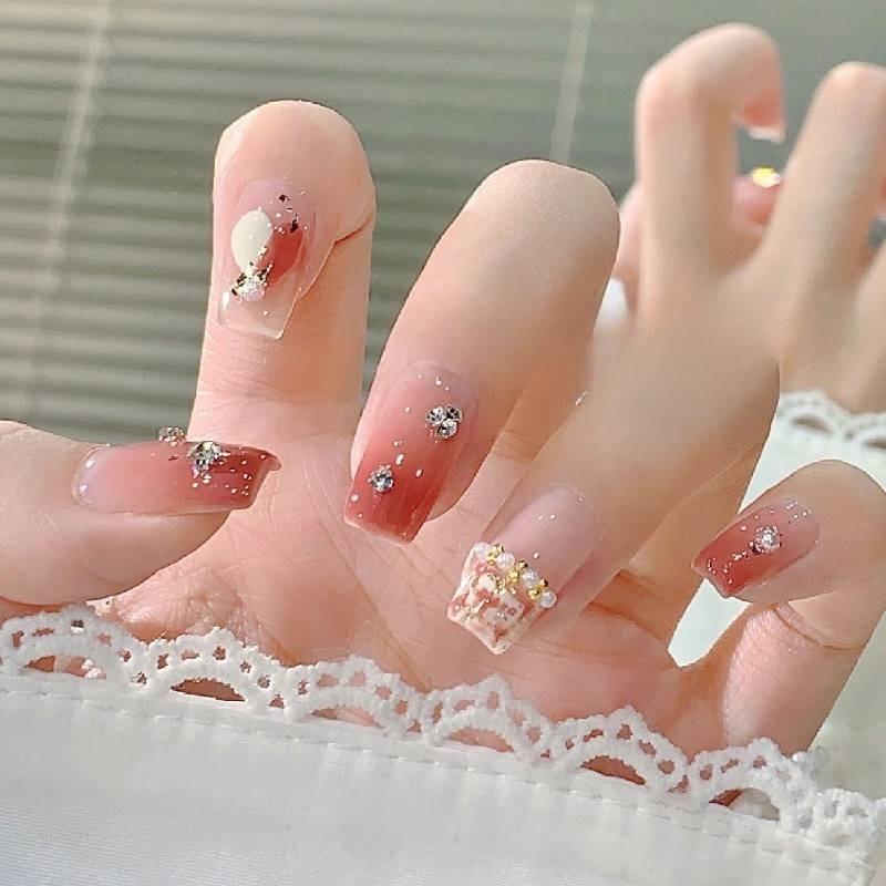 Nail Art Womens Wearable Nail Products Detachable Fashionable Wearresistant