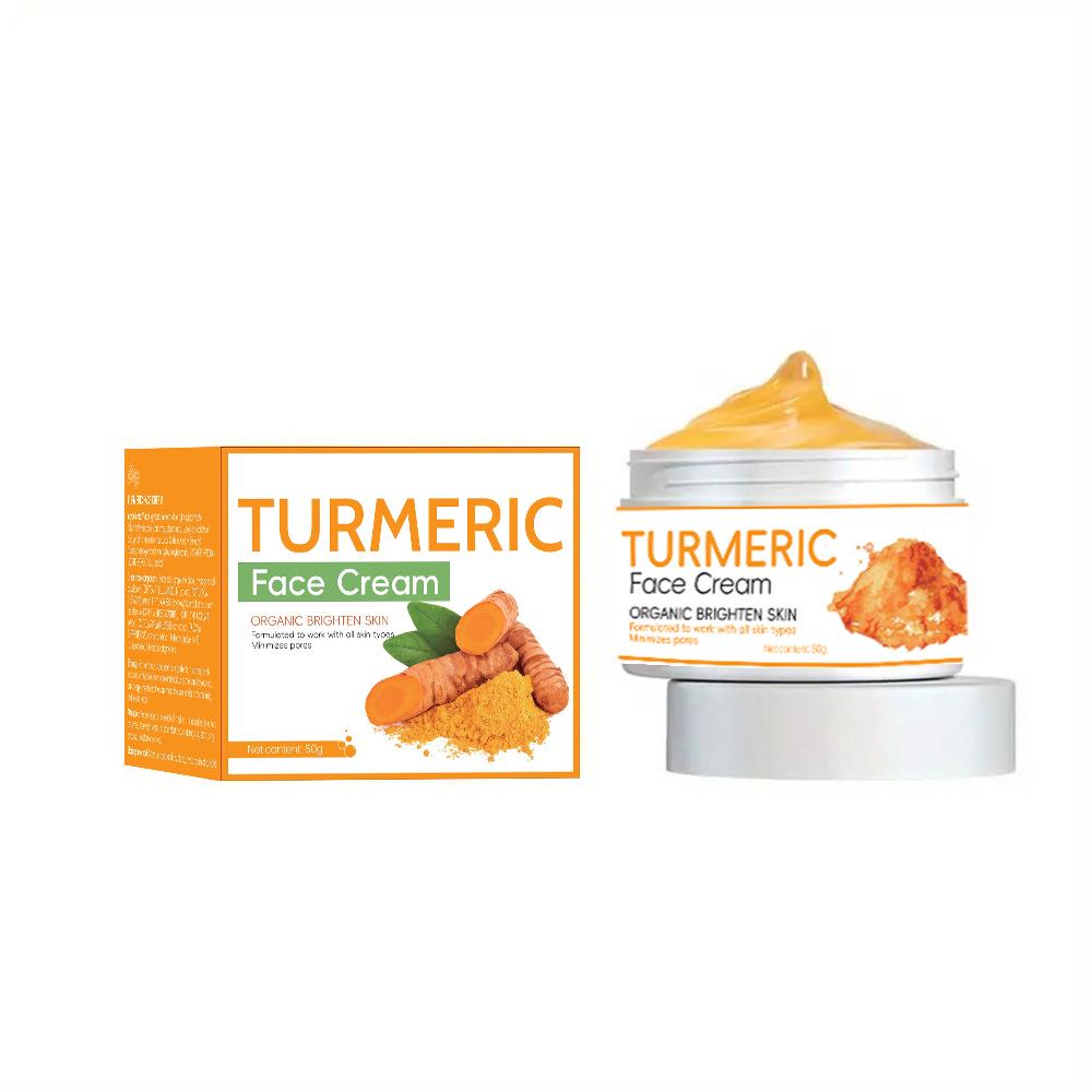 Turmeric Soap & Face Cream Set: Skin Brightening Handmade Soap & Care