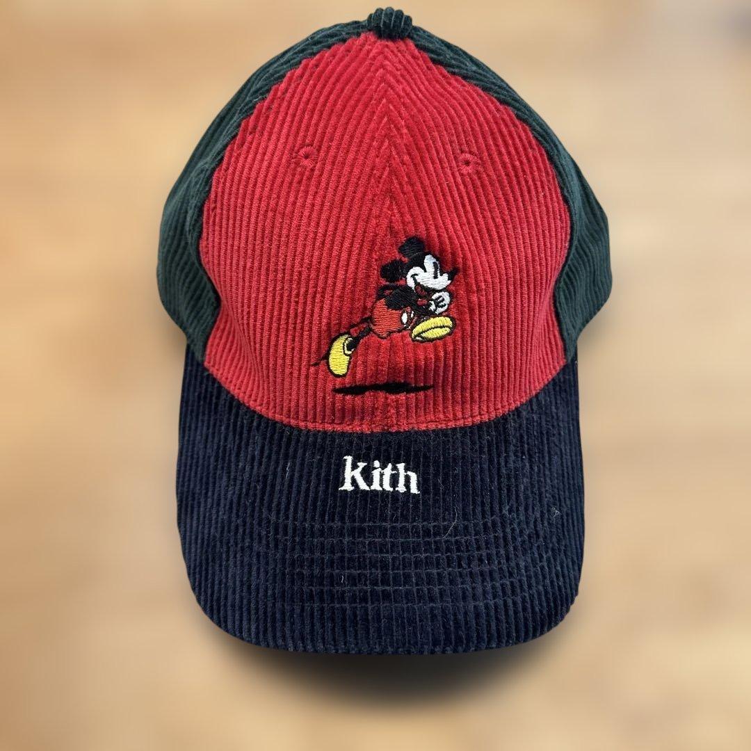 Used KITH Mickey Mouse corduroy cap