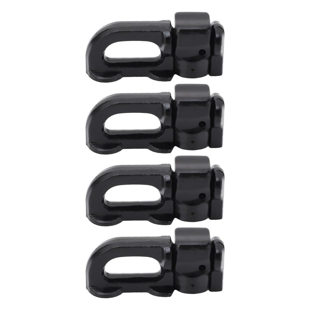 4Pcs L Track Double Stud Tie Down Fitting Carbon Steel L Track Rail Double Stud Fitting for Truck Bed Trailer Cargo