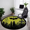 1 Peça Tapete Redondo de Escritório Batman, Para Sob Cadeiras de Escritório Quarto Sala de Estar Decoração de Casa, Decoração de Quarto, Disponível em Vários Tamanhos