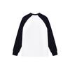 FILA American Style Sweatshirt Autumn Printed Letter Splicing Round Neck Pullover Retro Sweatshirt Unisex sweatshirt Coconut-White F11U339205FIV