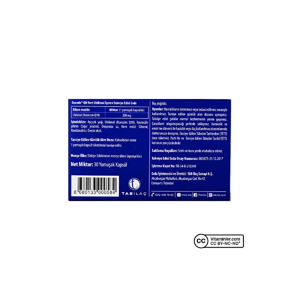 Koenzim Qh Fort 200 Mg 30 Capsule