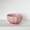 Cute Blush Gradient Korean Tableware Plate Dessert Fruits and Vegetables Plate Yogurt Rice Bowl Underglaze Ceramic Tableware Set