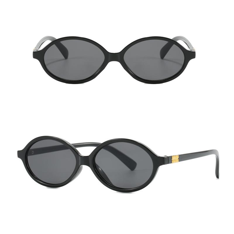 

Korea Fashion Retro Oval Sunglasses For Women And Men Ins Style Small Frame Cat Eye Sun Glasses Shades For Women UV resistance C1