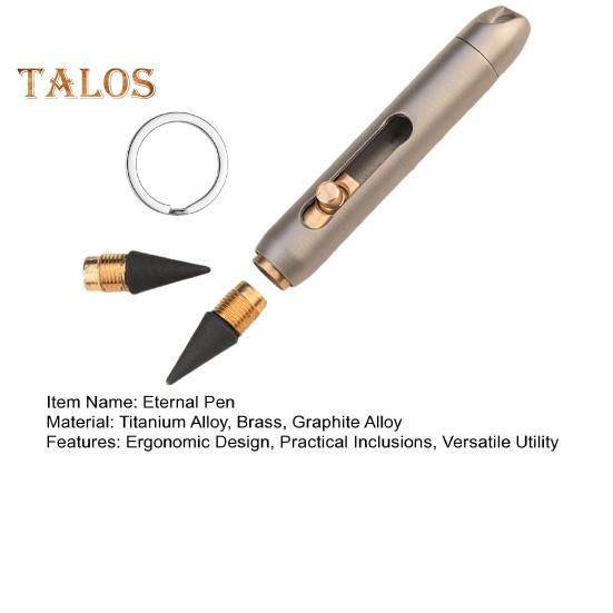 Długopis Eternal Pen Mini Titanium Alloy Ballpoint Pen Wymienny wkład EDC Gładkie pisanie Wygodny uchwyt Mini długopis