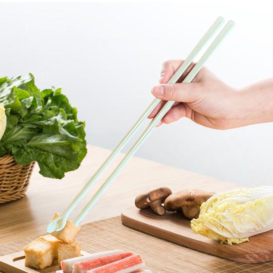 1 Para Pomocnych Rąk Pałeczki Antypoślizgowy Uchwyt Design Dłoni Pałeczki Wielokrotnego Użytku Pałeczki do Jedzenia do Sushi Makaronu