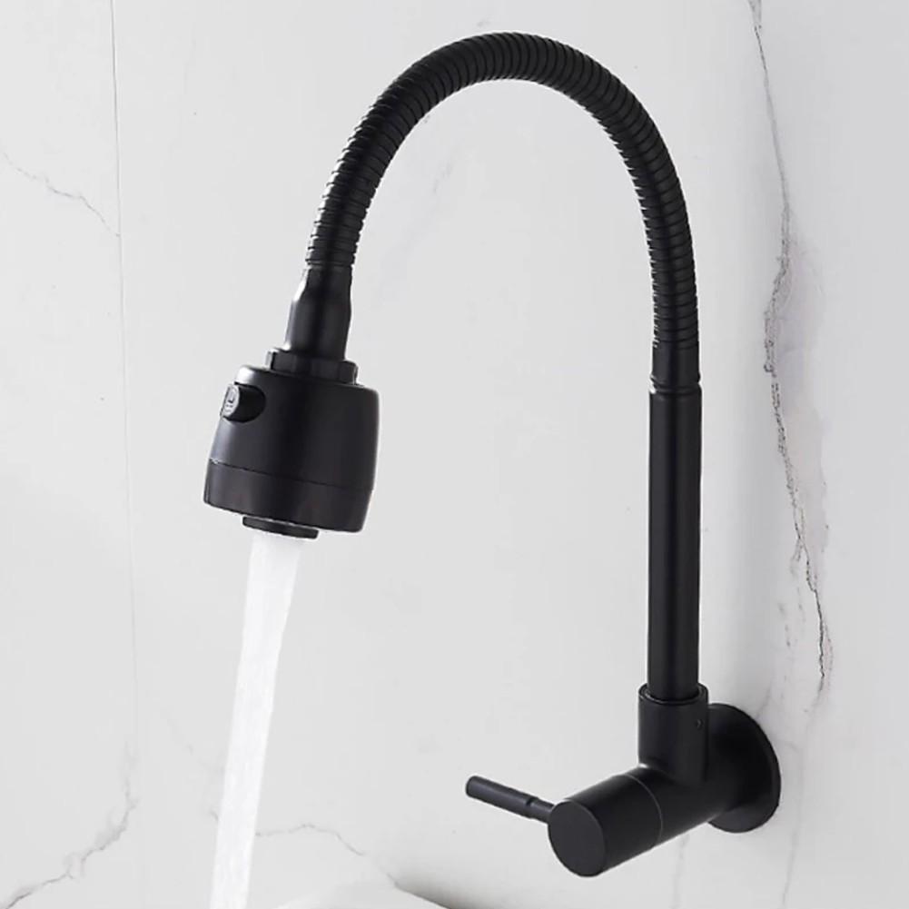 Wall Mounted Faucet Designed for Efficient Cleaning In the Kitchen
