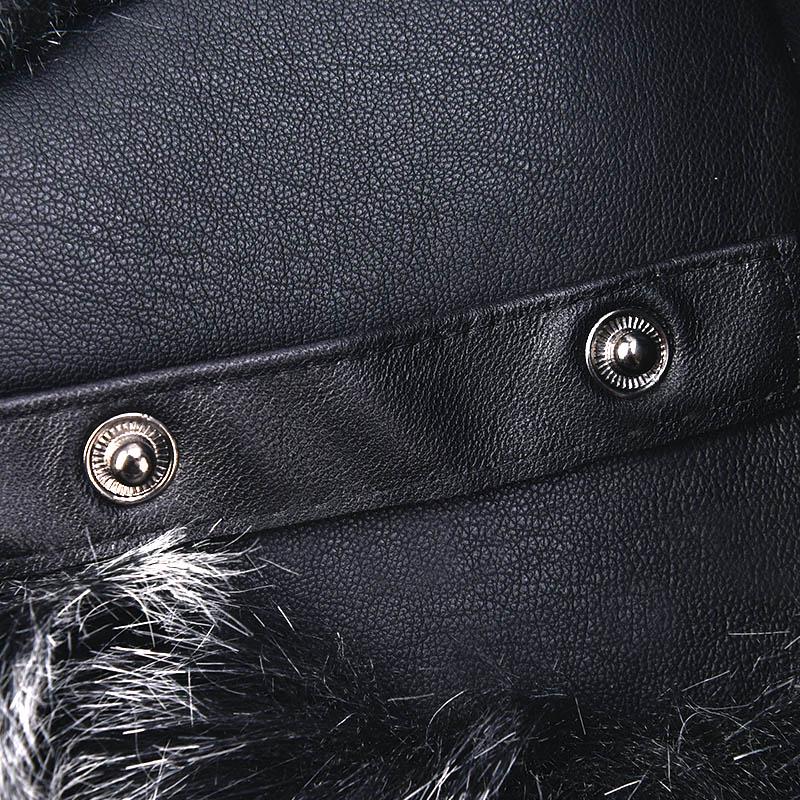 SOMALER Real Fox Fur Hat Earflap Thick Warm Winter Hats For Women Russian Bomber Hats Genuine Leather Caps