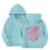 Child  Hooded Gradient Printed Long Sleeved Sweatshirt Loose Women's Sweatshirt  Sweatshirt