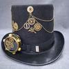 Steampunk Hat Steampunk Traveler Hat Gothic Punk Top Hat For Men With Goggles