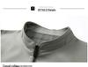 2026 Spring Men's Plus Size Business Jacket - Solid Color, High-End Stand-up Collar Outerwear
