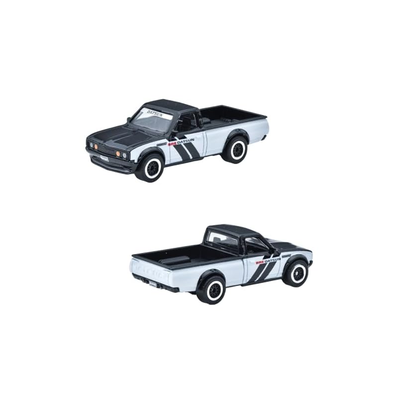 Hot Wheels Premium Collector's Set - BRE Datsun Vehicle Toys, 4 Diecast Cars, Ages 3 and Up, HRT52