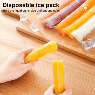 Yousheng 50 Pezzi Sacchetti Monouso per Ghiaccioli con Imbuto Chiusure Zip a Tenuta Stagna Tubi per Congelatore Senza BPA per Ghiaccioli Yogurt Succhi Frullati