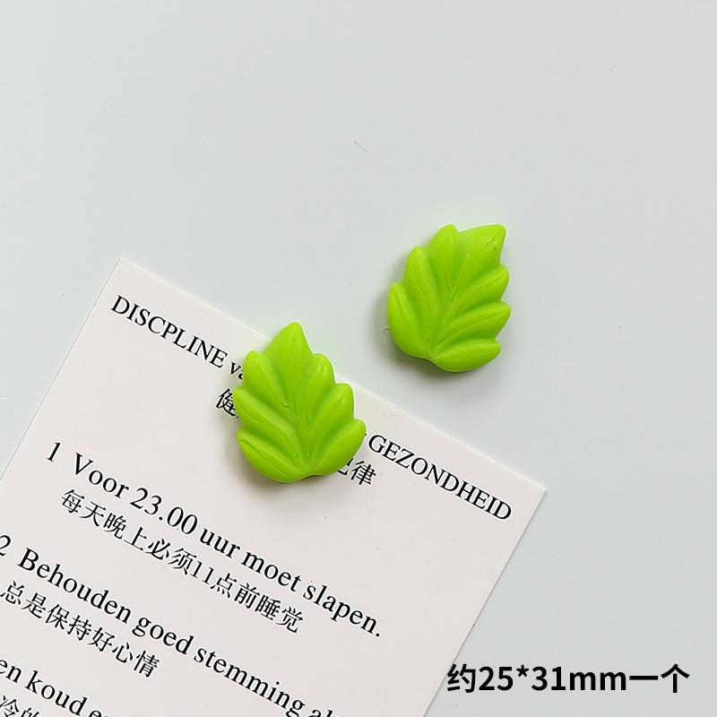 6PCS Creative Simulation Refrigerator Magnets Leaves Magnets Fridge Magnets Decoration Cute Leaf Set Kitchen Whiteboard Ornament