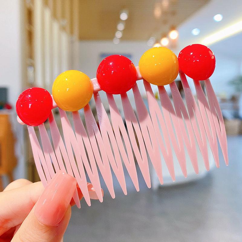 Mode Kinder Haarnadel Kleine Mädchen Pony Gebrochenes Haar Haarnadeln Mädchen Candy Farbe Süße Nette Einsatz Kamm Frauen Haar Zubehör