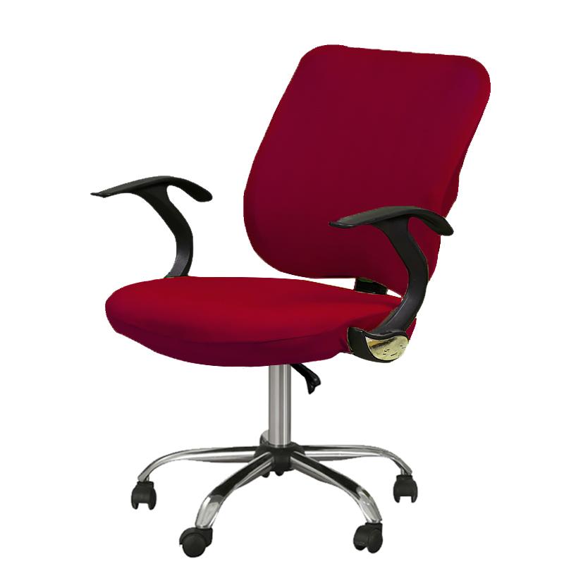 2ks/set Kancelářský potah na dělenou židli Elastický zvedák otočného křesla Skluzný potah na židli Snímatelný potah sedáku Chránič nábytku