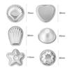 12pcs New Aluminum Metal Bath Bomb Mold Mould For DIY Fizzles Homemade Crafting