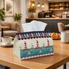 1pc Coastal Nautical Theme Tissue Box Multi-Functional Napkin Dispenser, Two Sizes Available Suitable for Home, Parties, Car Decoration Lighthouse Sai