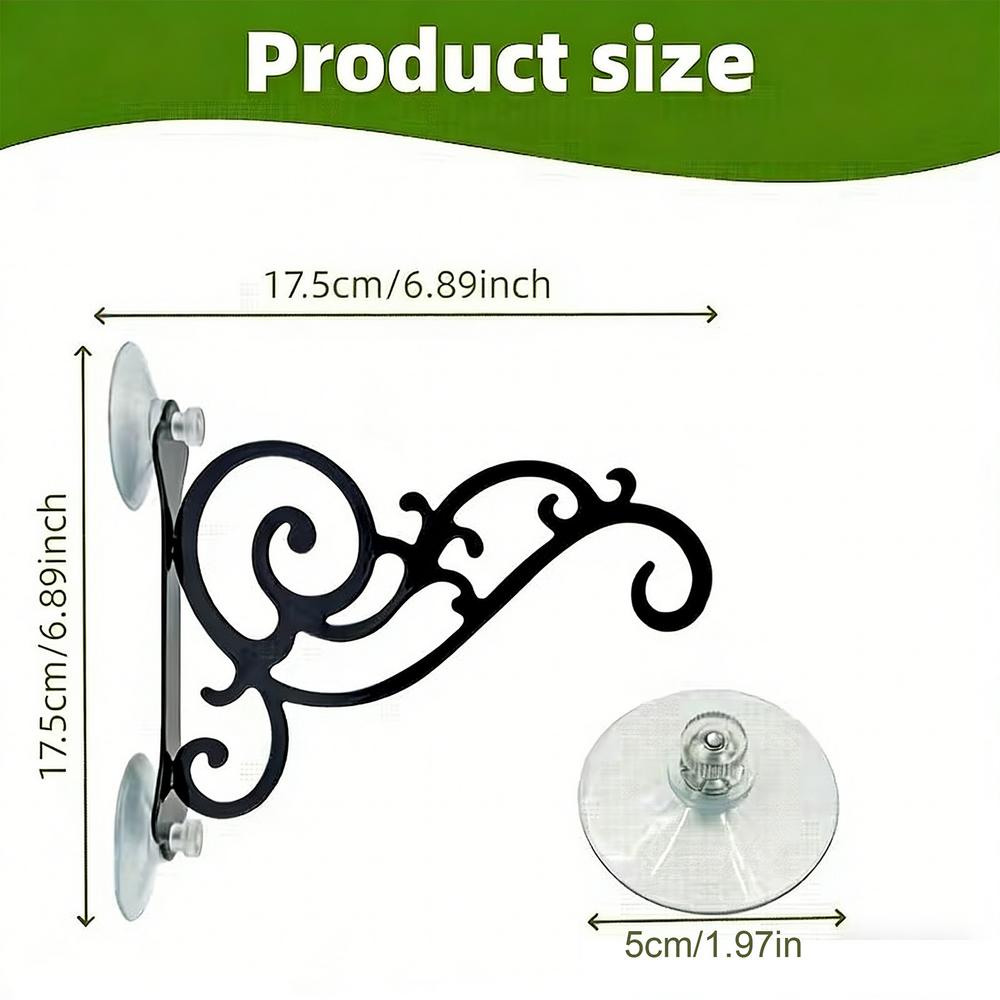 

Bird Feeder Hangers with Suction Cup for Window Bird feeder stand Wind chime hook scourtyard lights rack for Garden Deck Railing