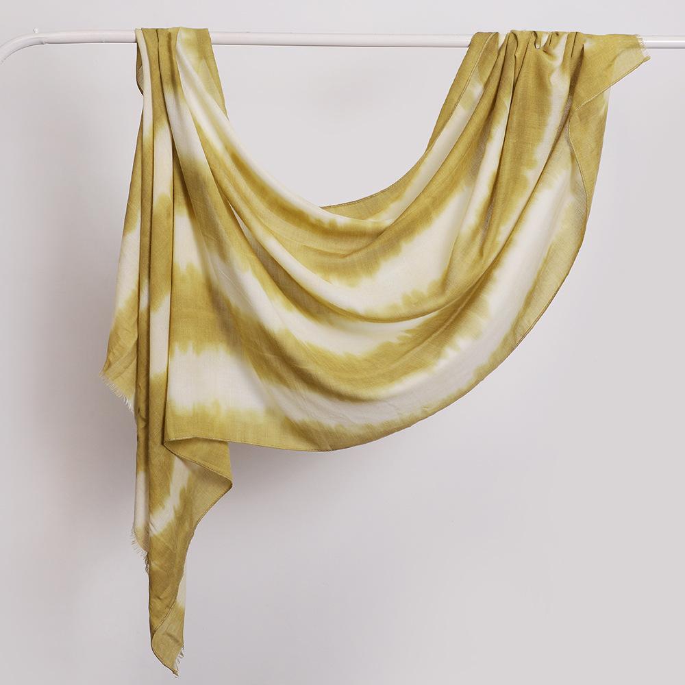 New hanging dye splicing scarf, casual women's scarf, fashion bag silk scarf, headscarf