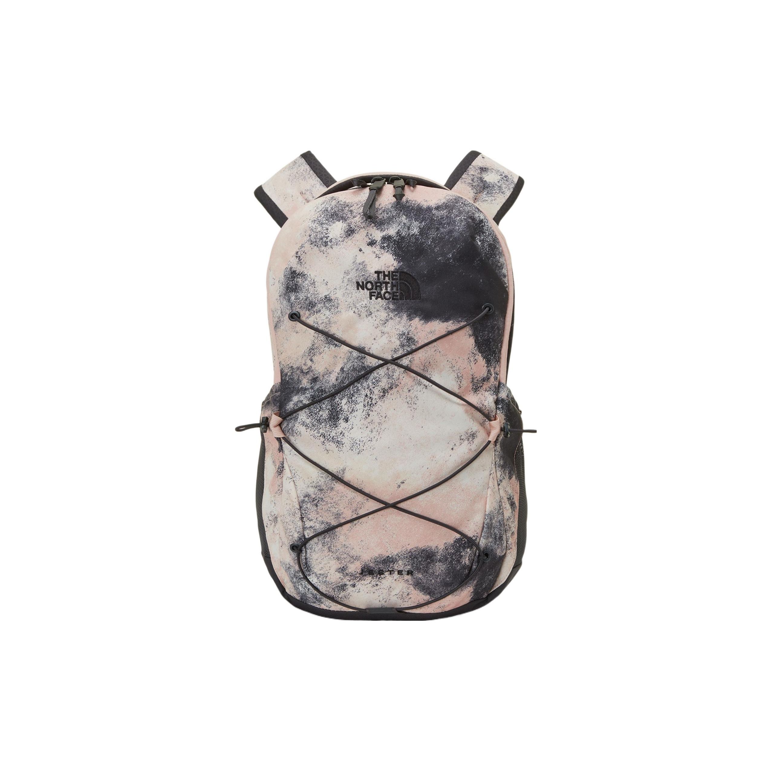 

The North Face 22L Solid Color Zipper Logo Print Backpack Unisex Backpack Light-Pink NM2SP71B One Size