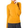 Women's Casual And Fashionable Knitted Pile Collar Solid Color Long Sleeved Top